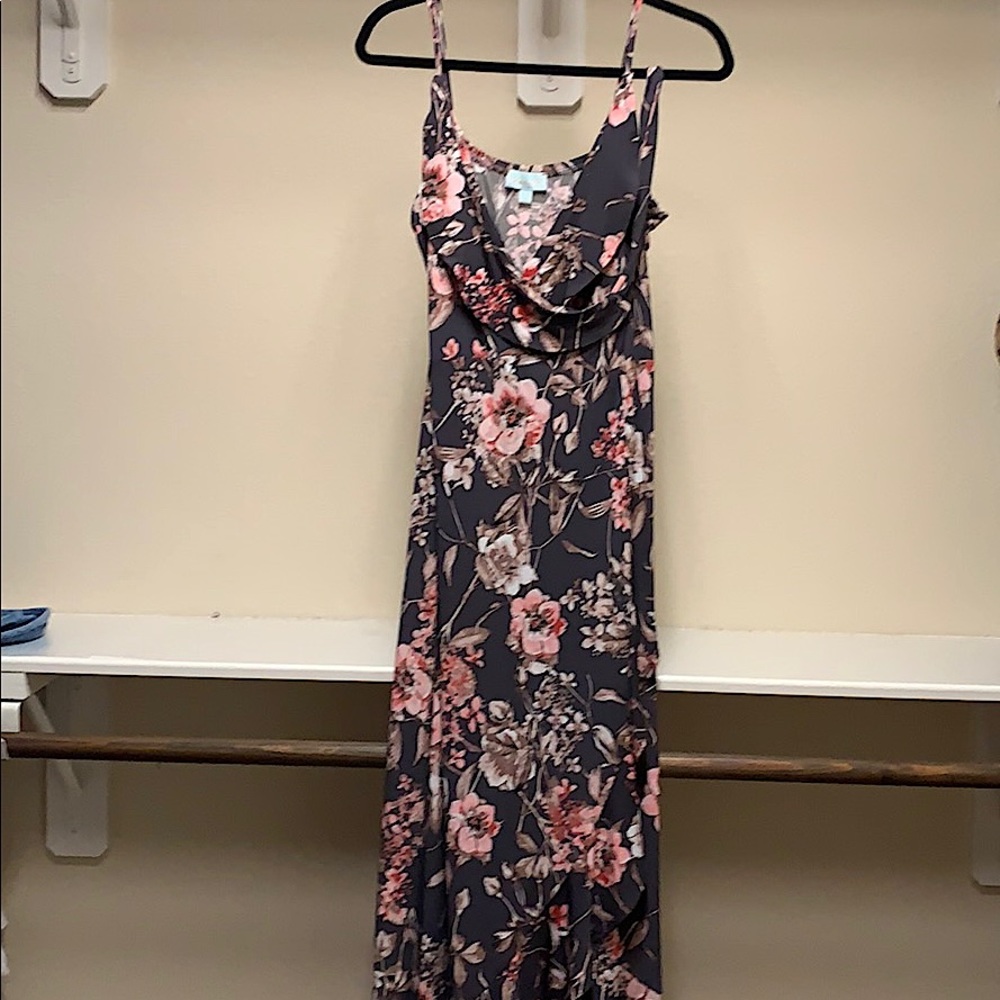 Flirty wrap around sundress.  Worn once.